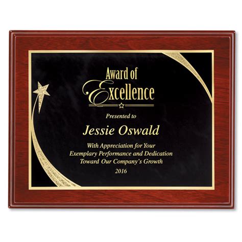 The chancellor's employee of the year award (eoy) will be presented every fall to cu boulder staff in recognition of and. Victory Star Award Plaque for Employee Recognition