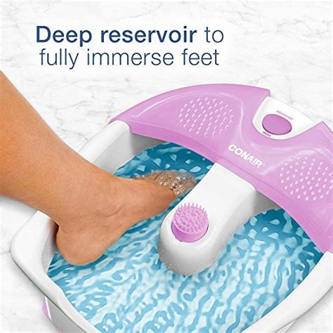 conair soothing pedicure foot spa bath with soothing vibration massage deep basin relaxing foot