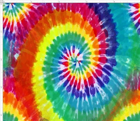 Tie Dye Fabric Rainbow Tie Dyed Fabric Rainbow Tie Dye Etsy