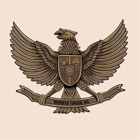 Premium Vector Garuda Pancasila Symbol Of Indonesia Country The Best