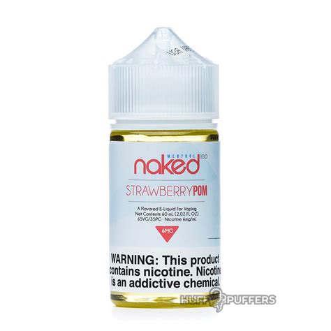 Strawberry Pom Naked 100 Menthol E Juice 60ml 1299