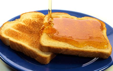 Toasted Bread With Honey Hd Wallpaper Wallpaper Flare