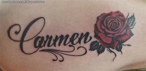 Tattoo Of Carmen Names Letters