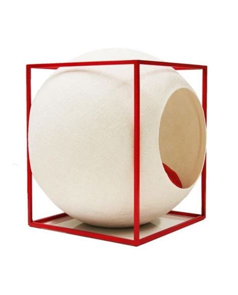 Cat Bed Ivory Red Cube Christmas Edition How To Make Bed How To Clean Metal Cube