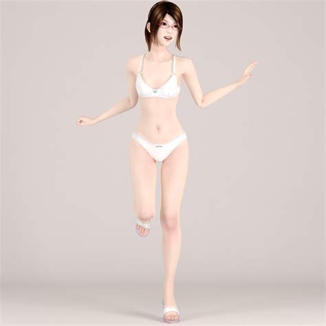 Natsumi Dress Pose 07 3d Model Cgtrader