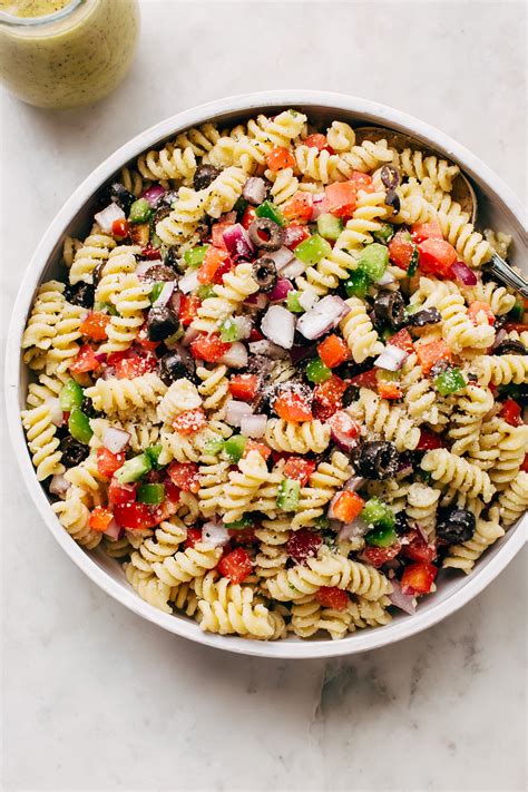 Easy California Pasta Salad With Italian Dressing Recipe Little Spice Jar