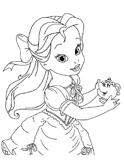 All Baby Disney Princess Coloring Pages