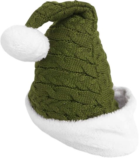 Happyyami Green Adults Christmas Hat Santa Hat Novelty Christmas Hats