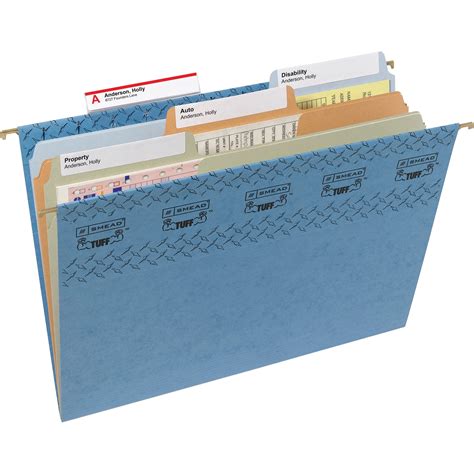 Smd64040 Smead® Tuff Hanging Folders With Easy Slide Tab Letter Size