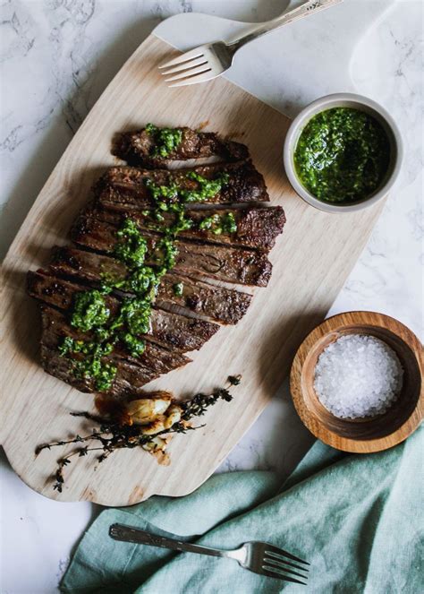 Serve the rest of the sauce in a. Steak with Chimichurri Sauce for Valentine's Day | Steak ...