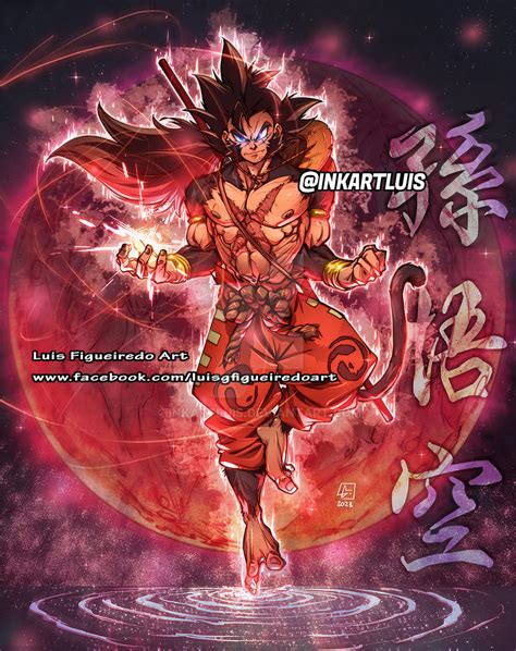Luffy And Goku Fusion By Inkartluis On Deviantart