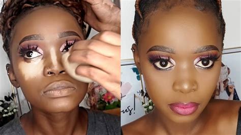 Makeup Transformation On Melanin Skin Youtube