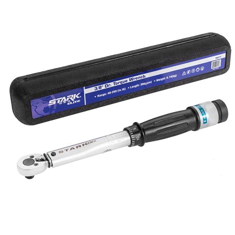 Professional 38 Dr Adjustable Torque Wrench 40 250 Inlb With Carry