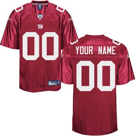 Reebok Nfl Equipment New York Giants Youth Custom Replica Jersey Red