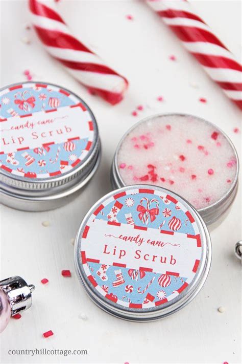 Diy Peppermint Lip Scrub Recipe With Free Printable Labels Lip Scrub