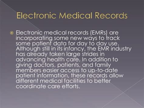 Benefits Of Electronic Medical Records