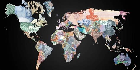 This Map Of The World By Currency Is Stunning Map Art Map Wallpaper