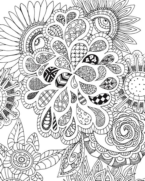 Coloring pages for kids is a beautiful digital coloring book app for kids. FREE Flowers and Leaves Zen Tangle Coloring Page for ...