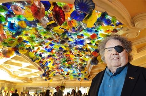 Artist Dale Chihuly Stands Beneath One Of His Most Famous Pieces