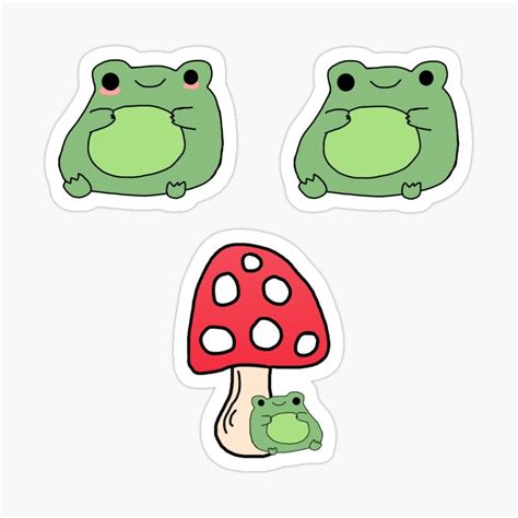 Frog Sticker Pack Sticker By Vaishy13 In 2021 Frog Drawing Cute