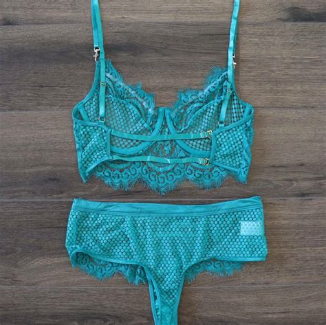 sexy green plus size 8 22 lingerie set lace bra bralette underwear panties set ebay