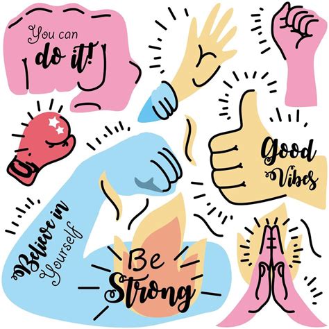 Collection Motivational Doodle 3730542 Vector Art At Vecteezy
