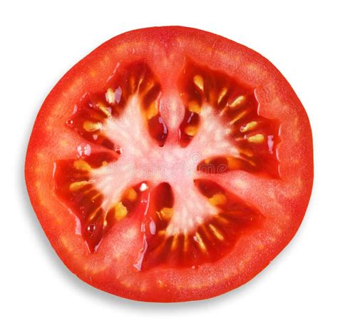 Fresh Tomato Slice Closeup Stock Image Image Of Diet 48867723