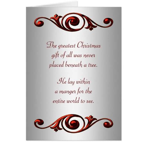 Free christian christmas card verses for use in homemade christmas cards, crafts or church newsletters. Christian Christmas Cards | Zazzle