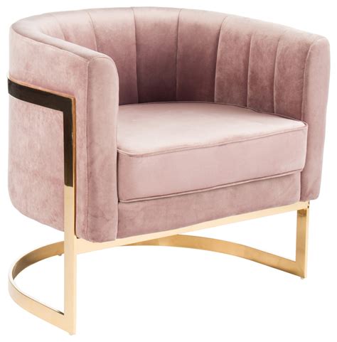 Shop our best selection of pink accent chairs to reflect your style and inspire your home. Mica Gold Accent Chair, Blush Pink - Contemporary ...