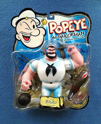 Rare Sailor Bluto Popeye The Sailorman Inch Action Figure Mezco Ebay