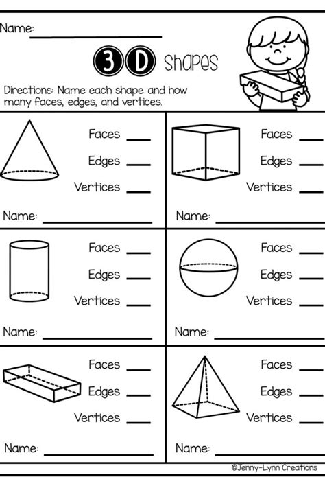 Exploring Shapes 2 D And 3 D Shapes Worksheet Kindergarten Shapes