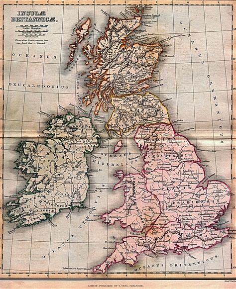 Britannia Ancient British Islands Map Full Size