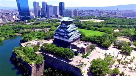 Osaka Castle 大阪城天守閣 Drone Aerial Video Youtube