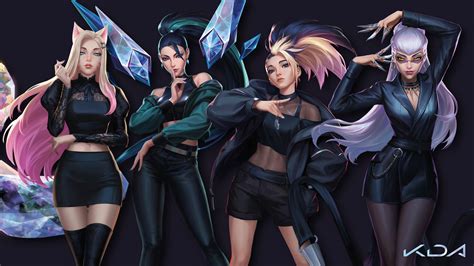 Kda All Out Team K Hd League Of Legends Wallpapers Hd Wallpapers Reverasite