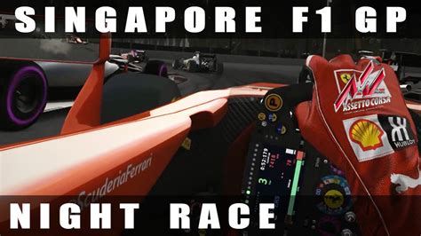 Singapore F1 GP NIGHT RACE In Ferrari SF15 T Assetto Corsa Oculus