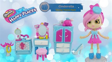 Disney Shopkins Happy Places Cinderella Vanity Theme Pack With Sneak
