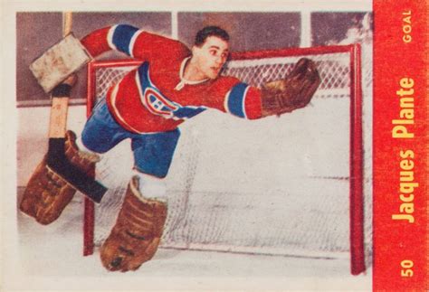 1955 Parkhurst Jacques Plante 50 Hockey Vcp Price Guide
