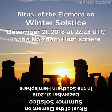 Winter Solstice December 21 2018 At 2223 Utc In The Northern Hemisphere Summer Solstice In