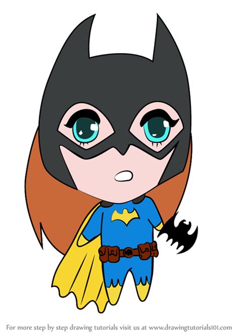 How To Draw Chibi Batgirl Chibi Characters Step By Step