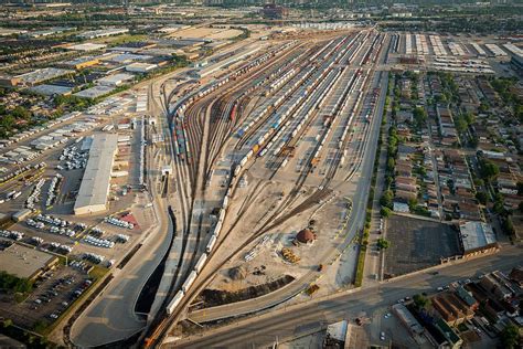 Aerial Photograph Of The Corwith Intermodal Rail Yard Near Midway