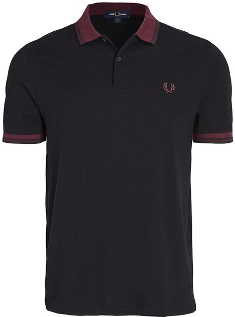 Fred Perry Contrast Rib Polo Shirt Shopstyle