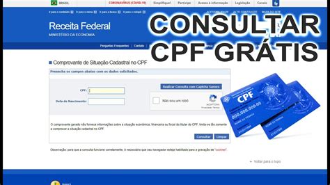 Consultar Dados Cpf Receita Federal Como Consultar Meus Dados Na