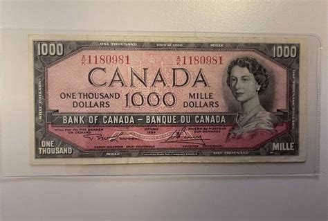 How Much Is A 1000 Canadian Bill From 1954 Worth Vancouver Is Awesome