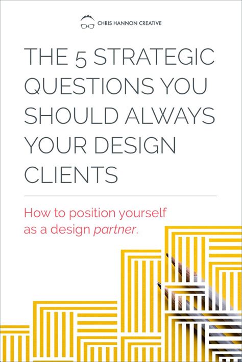 The 5 Strategic Questions You Should Always Ask Your Design Clients