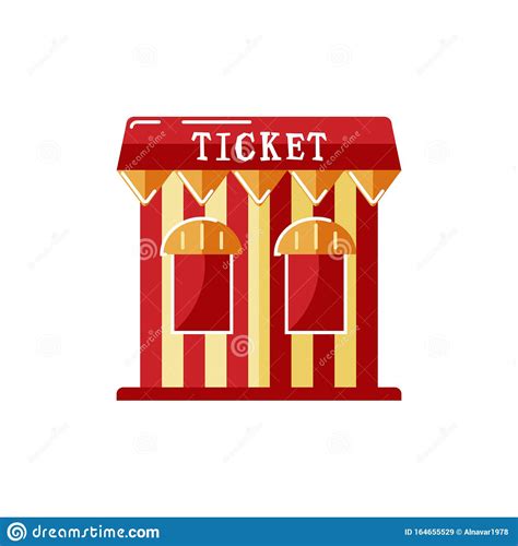 Ticket Booth Vector Illustration Stock Vector Illustration Of Design