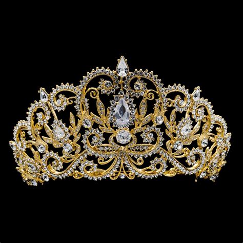 Real Austrian Crystals Rhinestone Bridal Tiara Royal Crown Women