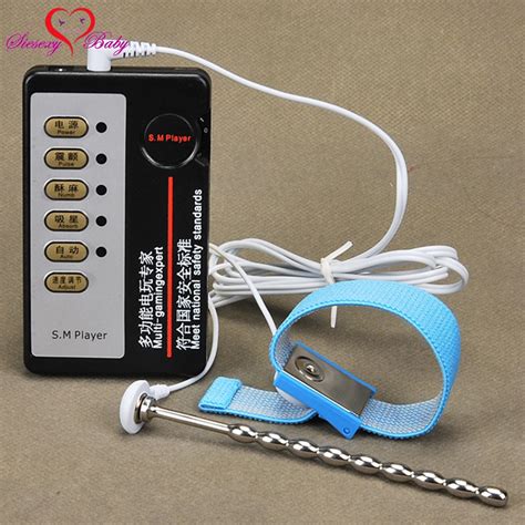 Penis Plug Penis Ring Electric Shock Host And Cable Electro Shock Sex Toys Electro Stimulation