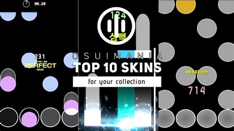Top 10 Osu Mania Skins Compilation May 2022 Youtube