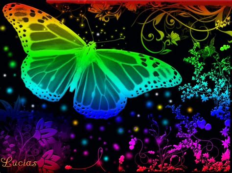 Neon Butterfly Desktop Wallpapers Top Free Neon Butterfly Desktop