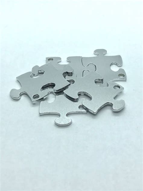 Interlocking Jigsaw Puzzle Pieces 40x23mm Aluminium 15mm With Etsy